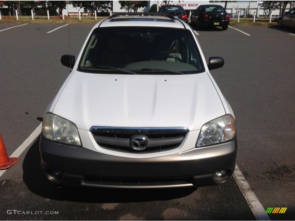 2002 Tribute ES V6 4WD - Classic White / Beige photo #1