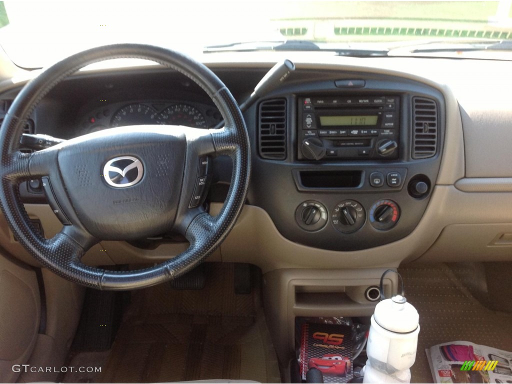2002 Tribute ES V6 4WD - Classic White / Beige photo #8