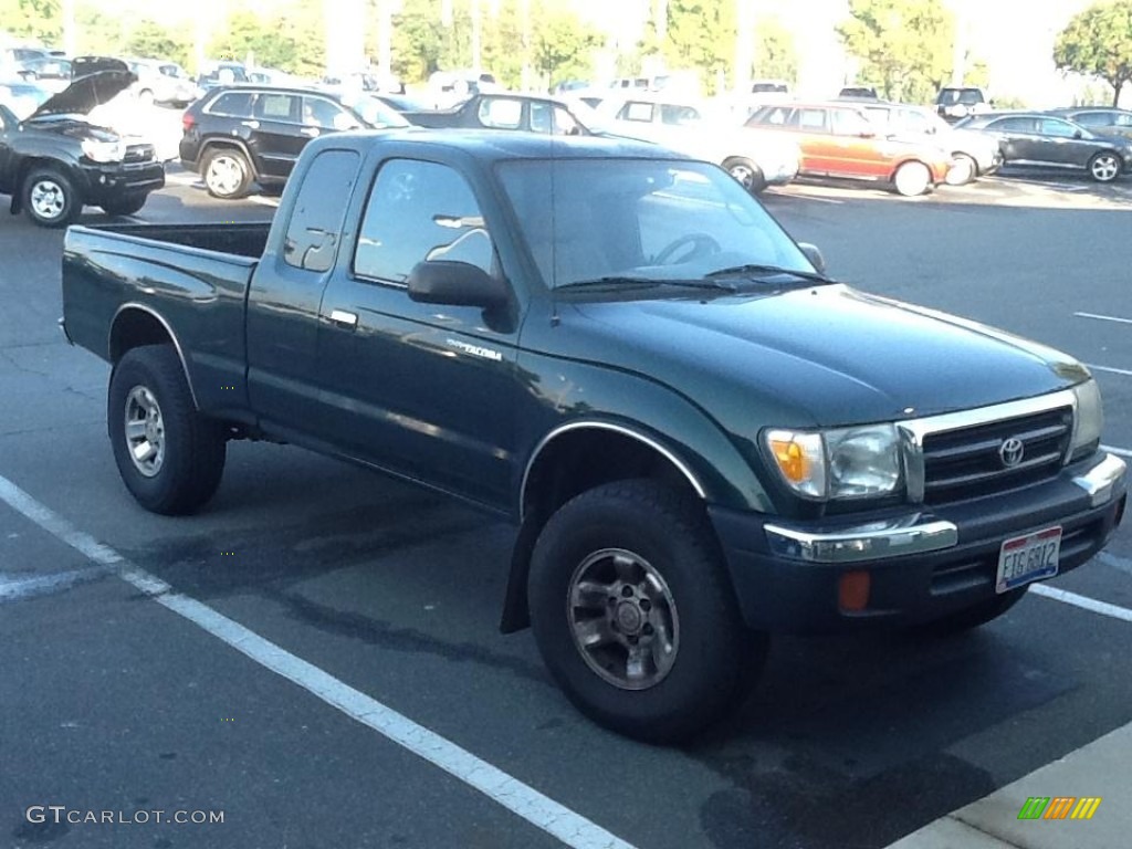 2000 Tacoma V6 PreRunner Extended Cab - Imperial Jade Green Mica / Gray photo #2