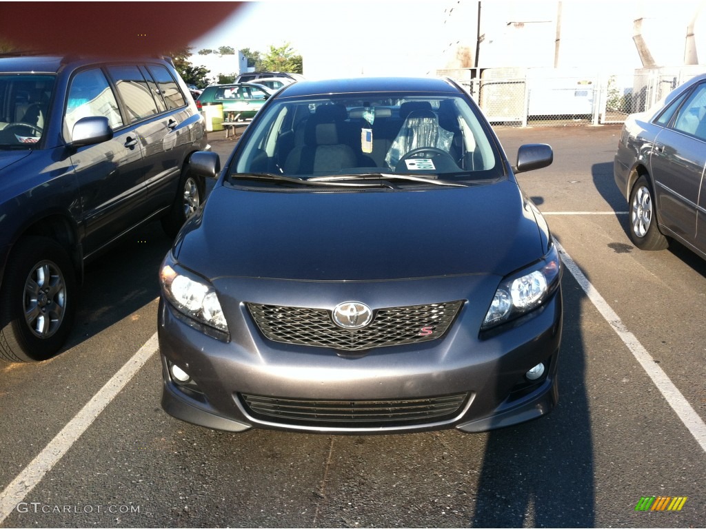 2009 Corolla S - Magnetic Gray Metallic / Dark Charcoal photo #2