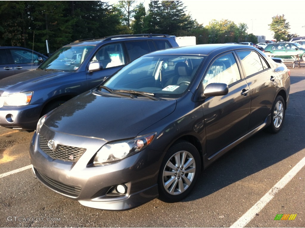 2009 Corolla S - Magnetic Gray Metallic / Dark Charcoal photo #3