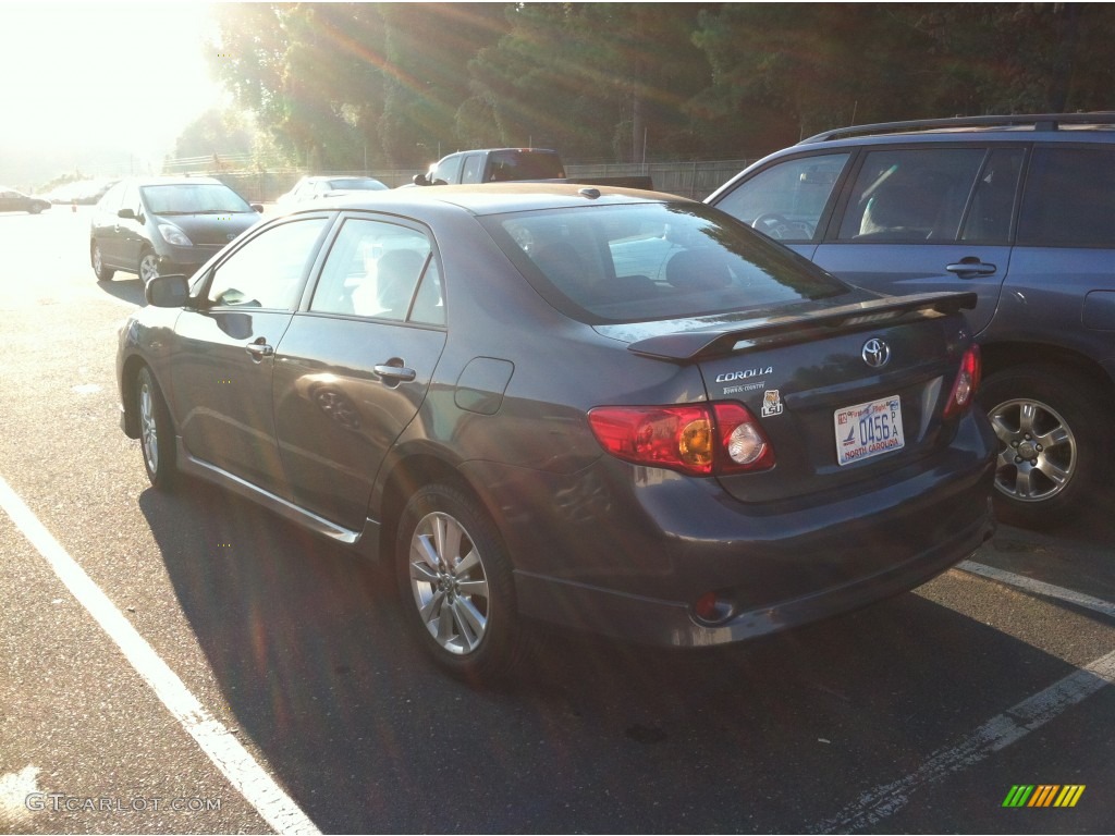 2009 Corolla S - Magnetic Gray Metallic / Dark Charcoal photo #4