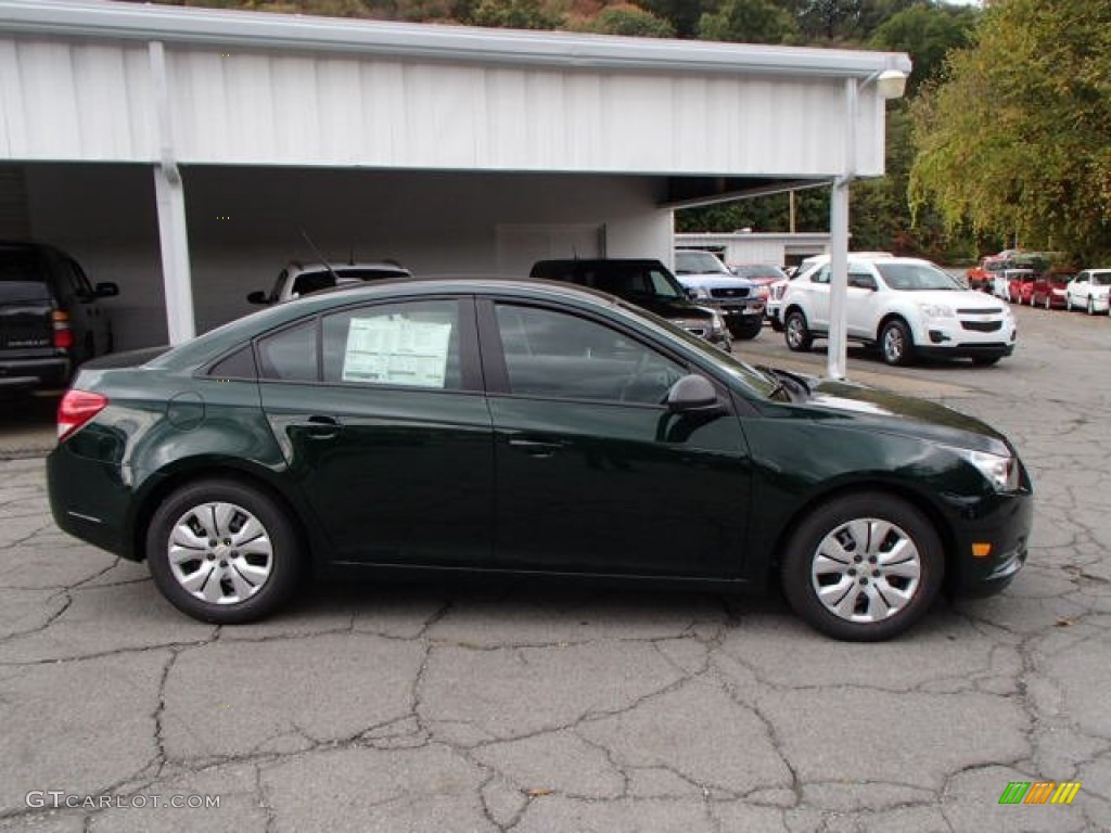 2014 Cruze LS - Rainforest Green Metallic / Jet Black/Medium Titanium photo #1