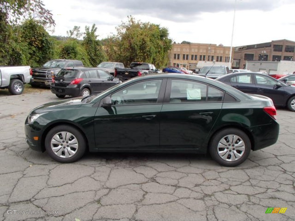 2014 Cruze LS - Rainforest Green Metallic / Jet Black/Medium Titanium photo #5