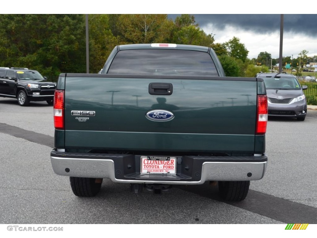 2005 F150 XLT SuperCab - Aspen Green Metallic / Medium Flint Grey photo #4