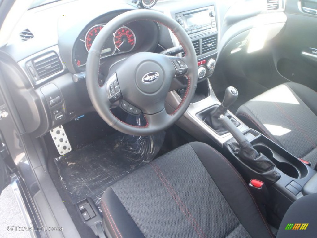 Carbon Black Interior 2014 Subaru Impreza WRX 4 Door Photo #86531781