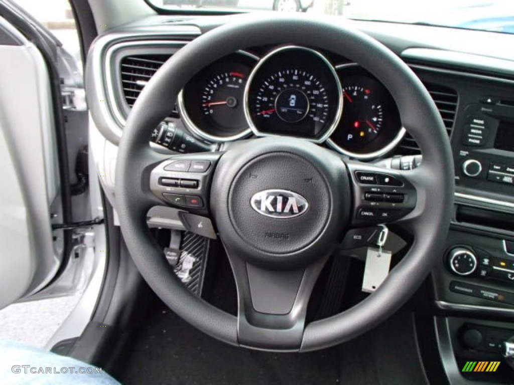 2014 Kia Optima LX Gray Steering Wheel Photo #86531789