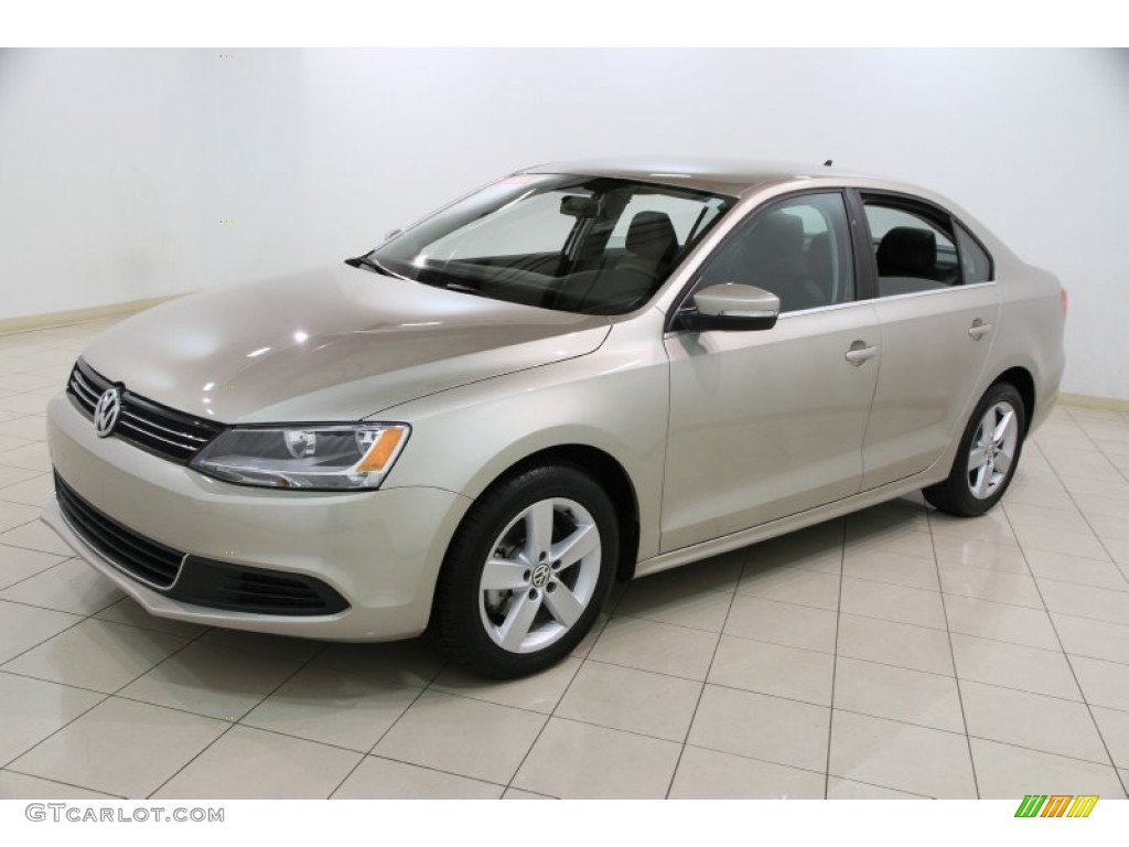 2013 Jetta TDI Sedan - Moonrock Silver Metallic / Titan Black photo #3