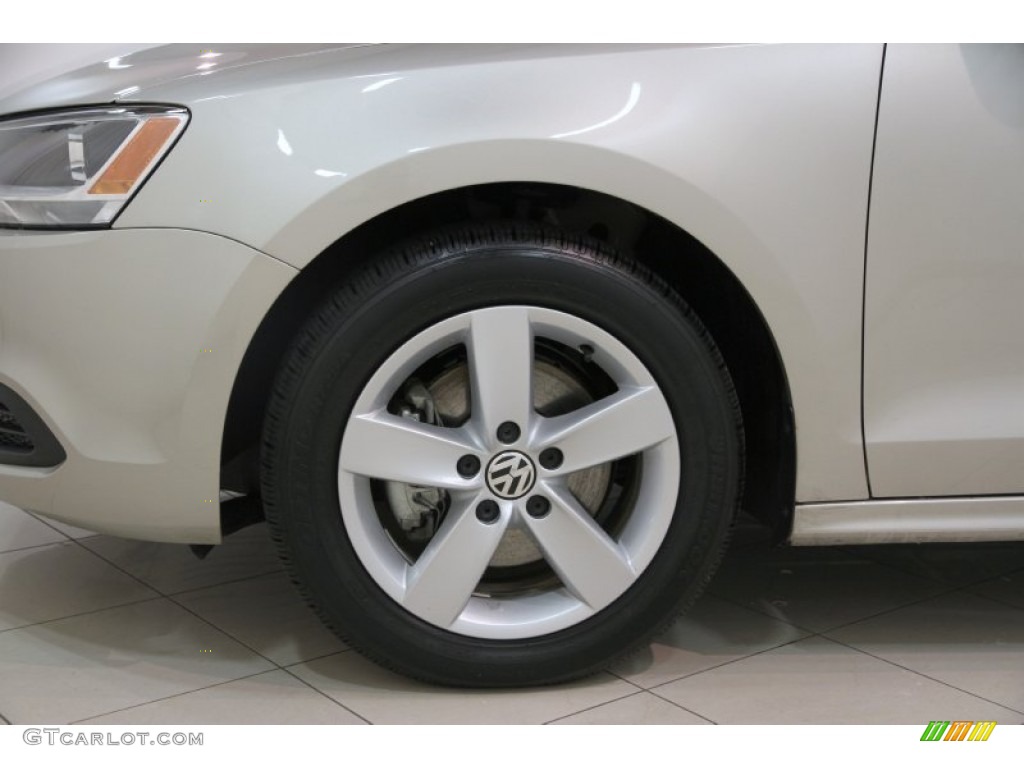 2013 Jetta TDI Sedan - Moonrock Silver Metallic / Titan Black photo #15