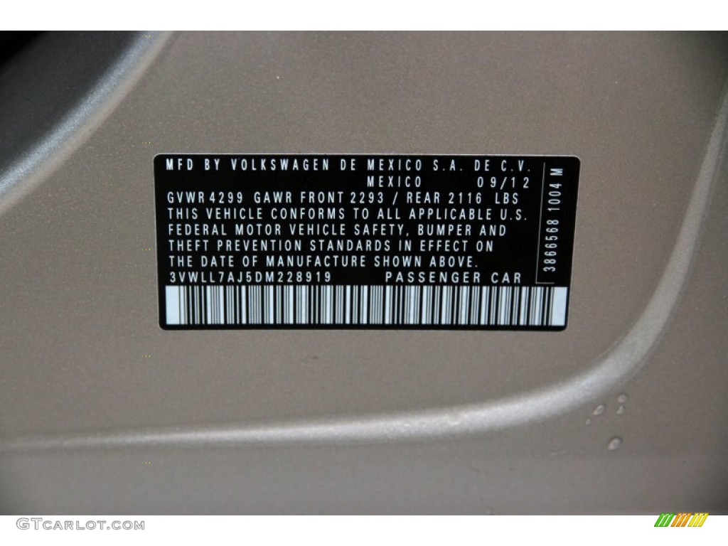 2013 Jetta TDI Sedan - Moonrock Silver Metallic / Titan Black photo #16