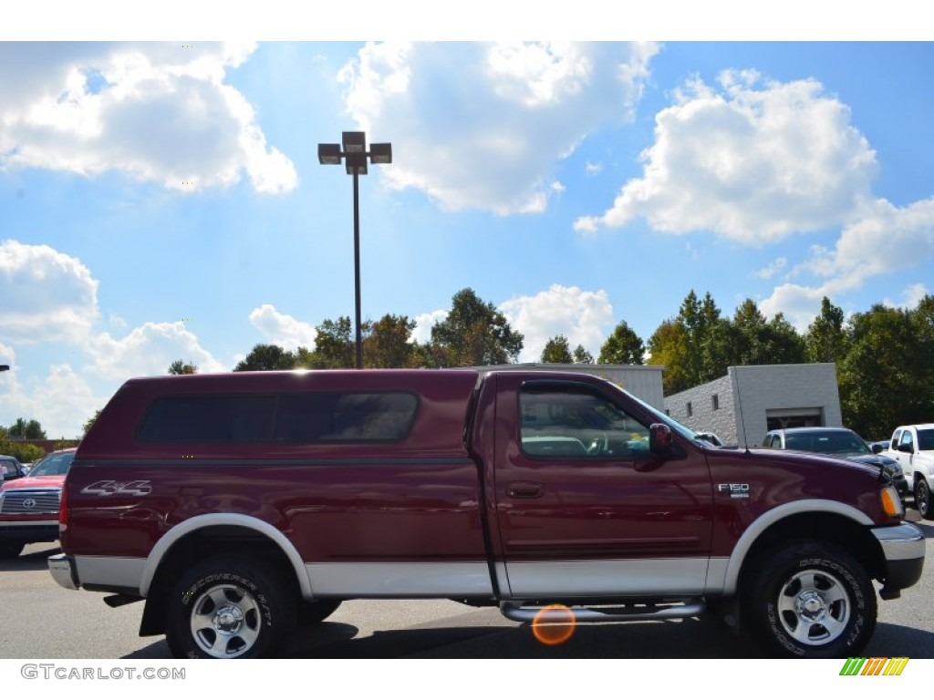 2003 F150 XLT Regular Cab 4x4 - Toreador Red Metallic / Dark Graphite Grey photo #2
