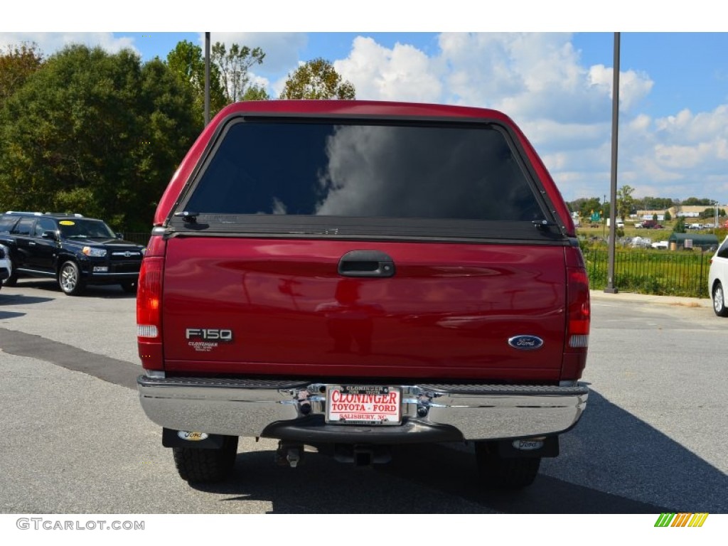2003 F150 XLT Regular Cab 4x4 - Toreador Red Metallic / Dark Graphite Grey photo #4