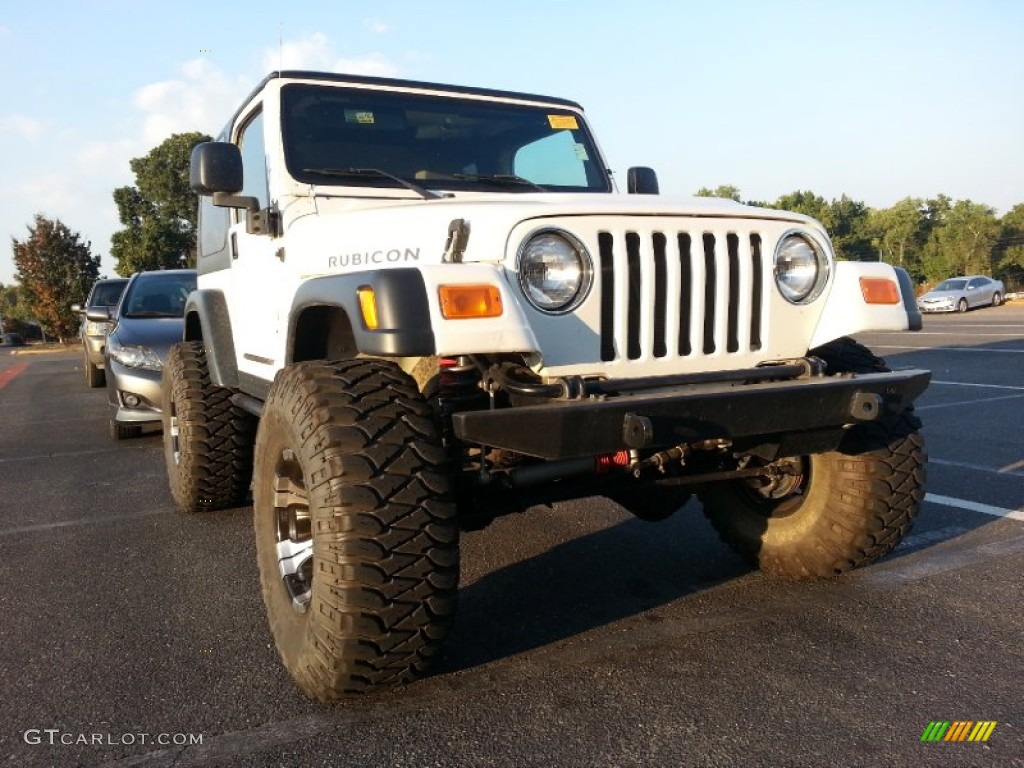 2004 Wrangler Rubicon 4x4 - Stone White / Dark Slate Gray photo #3