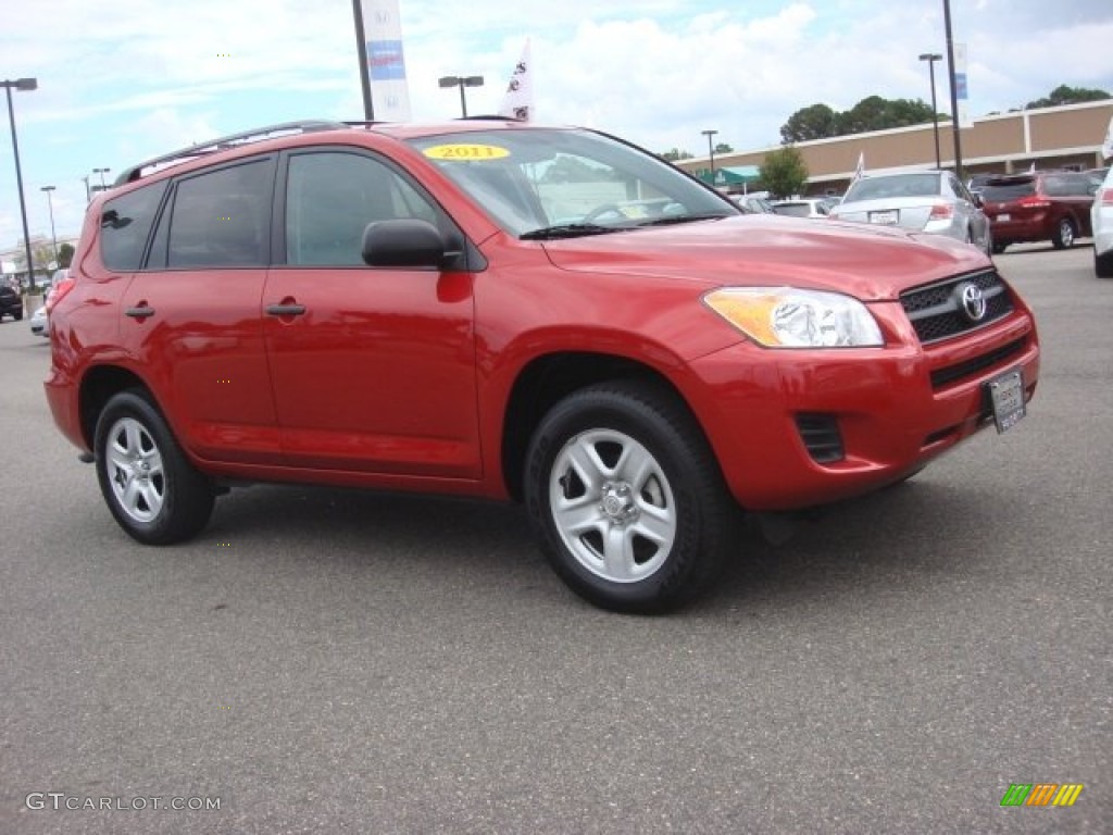 2011 RAV4 I4 - Barcelona Red Metallic / Ash photo #7