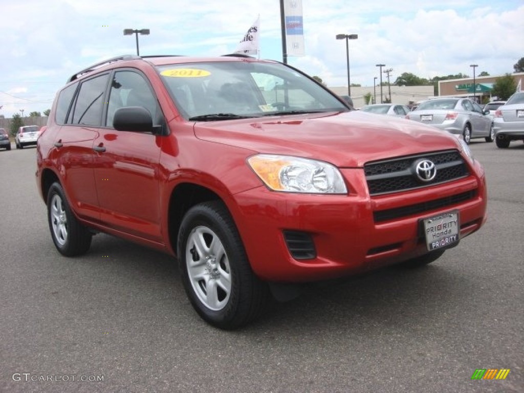 2011 RAV4 I4 - Barcelona Red Metallic / Ash photo #8