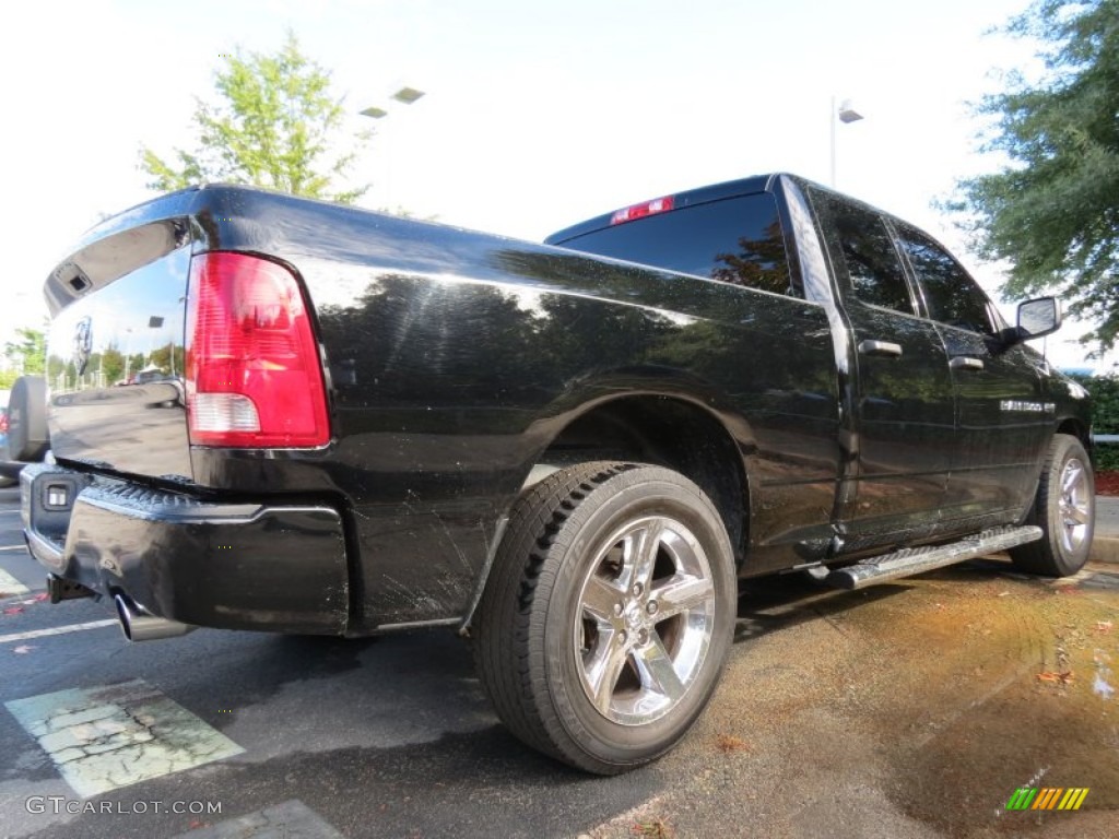 2012 Ram 1500 ST Quad Cab - Black / Dark Slate Gray/Medium Graystone photo #3