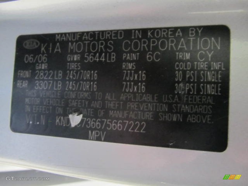 2007 Sorento EX 4WD - Silver / Gray photo #14