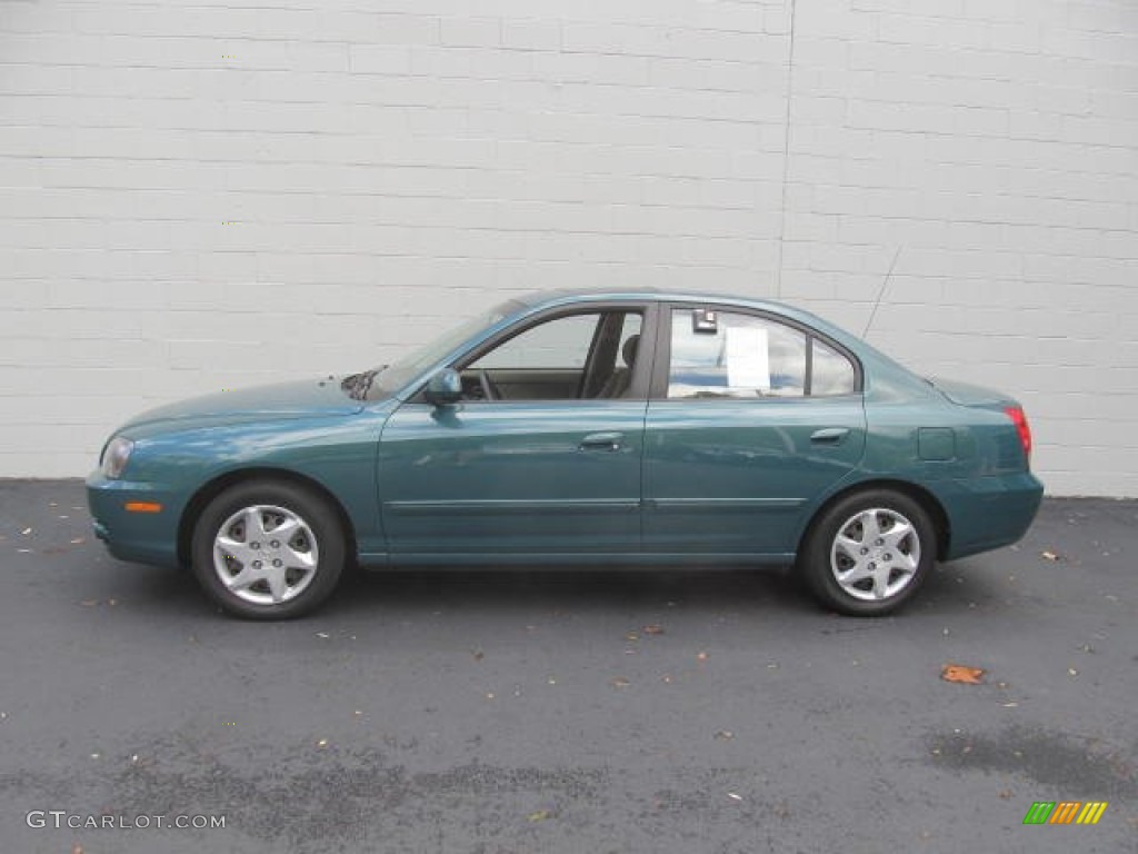 2006 Elantra GLS Sedan - Spruce Green / Beige photo #2