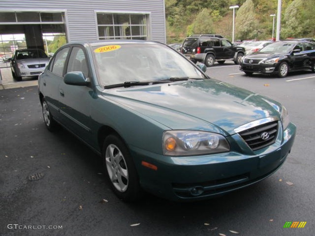 2006 Elantra GLS Sedan - Spruce Green / Beige photo #5