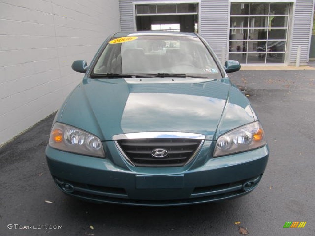 2006 Elantra GLS Sedan - Spruce Green / Beige photo #6