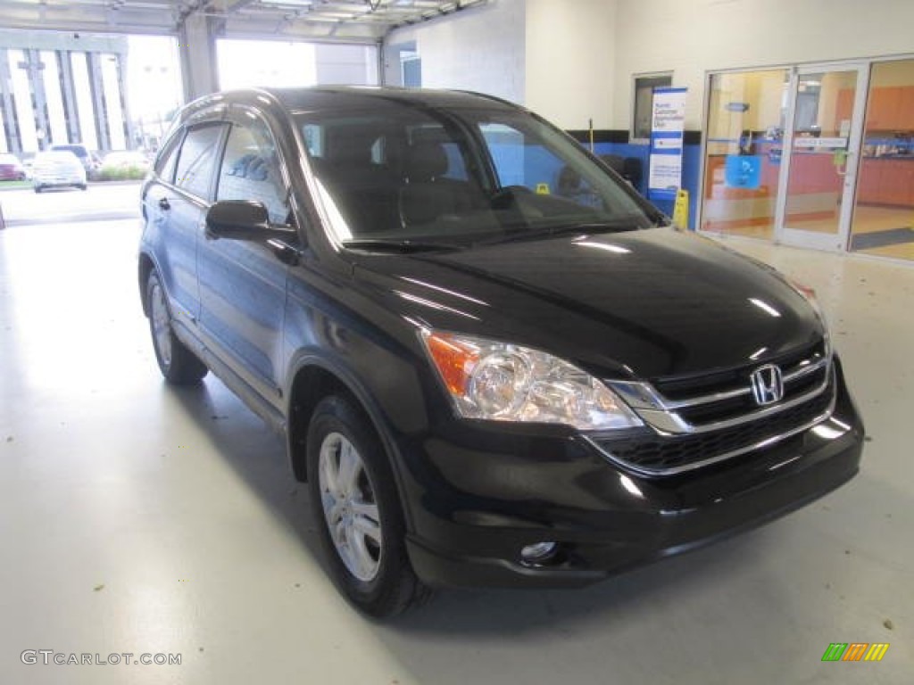 2010 CR-V EX-L AWD - Crystal Black Pearl / Black photo #5