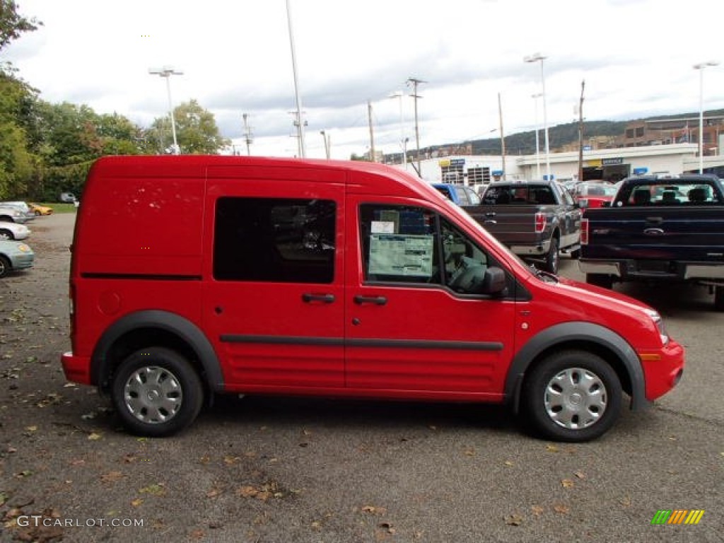 2013 Transit Connect XLT Van - Race Red / Dark Gray photo #1