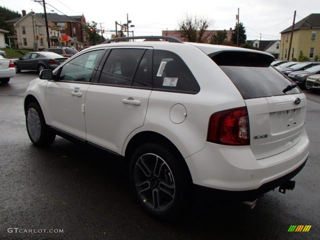 2013 Edge SEL AWD - White Platinum Tri-Coat / SEL Appearance Charcoal Black/Gray Alcantara photo #7