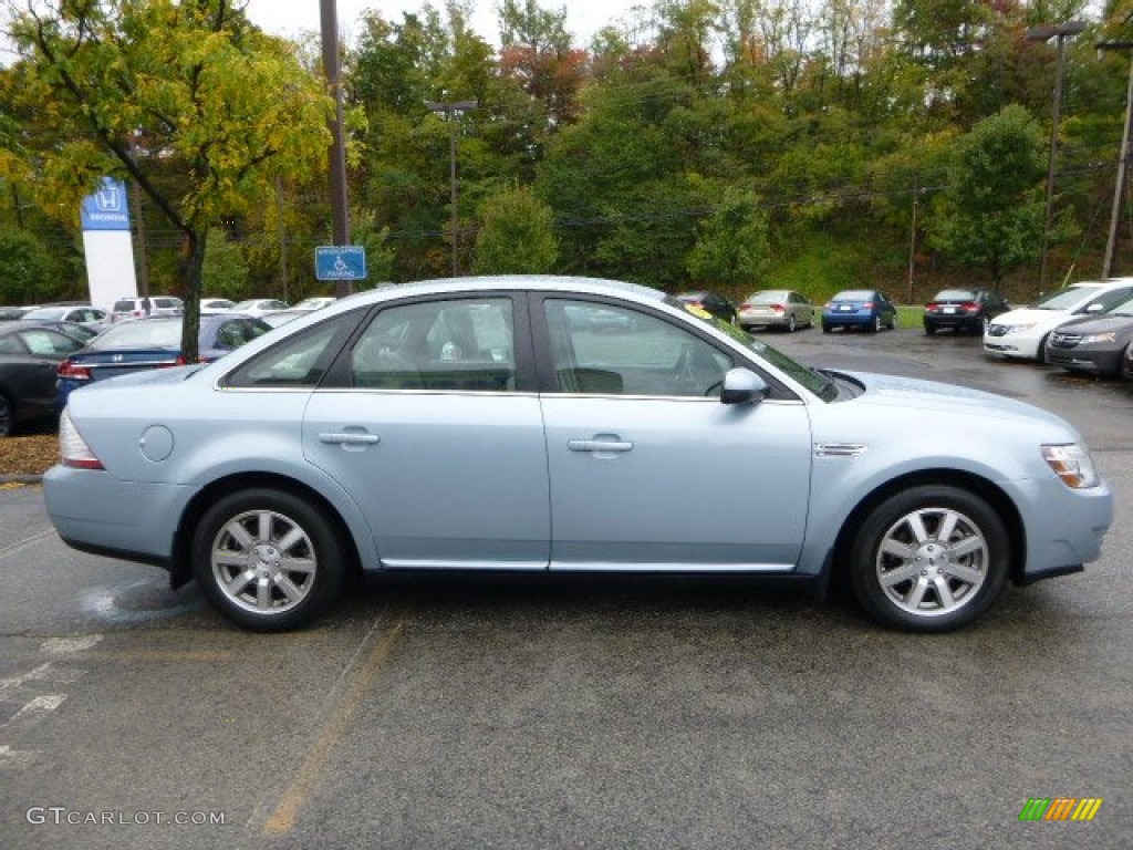 2008 Taurus SEL - Light Ice Blue Metallic / Camel photo #6