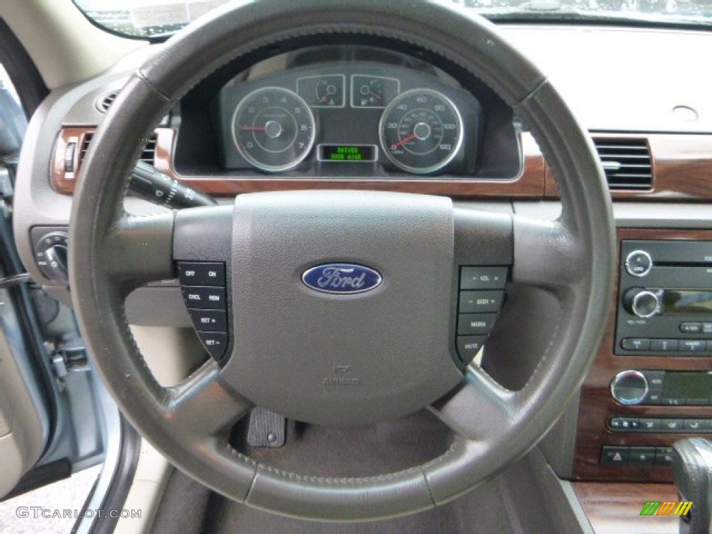 2008 Taurus SEL - Light Ice Blue Metallic / Camel photo #22