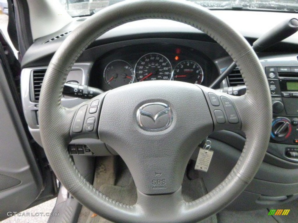2006 Mazda MPV LX Gray Steering Wheel Photo #86538858