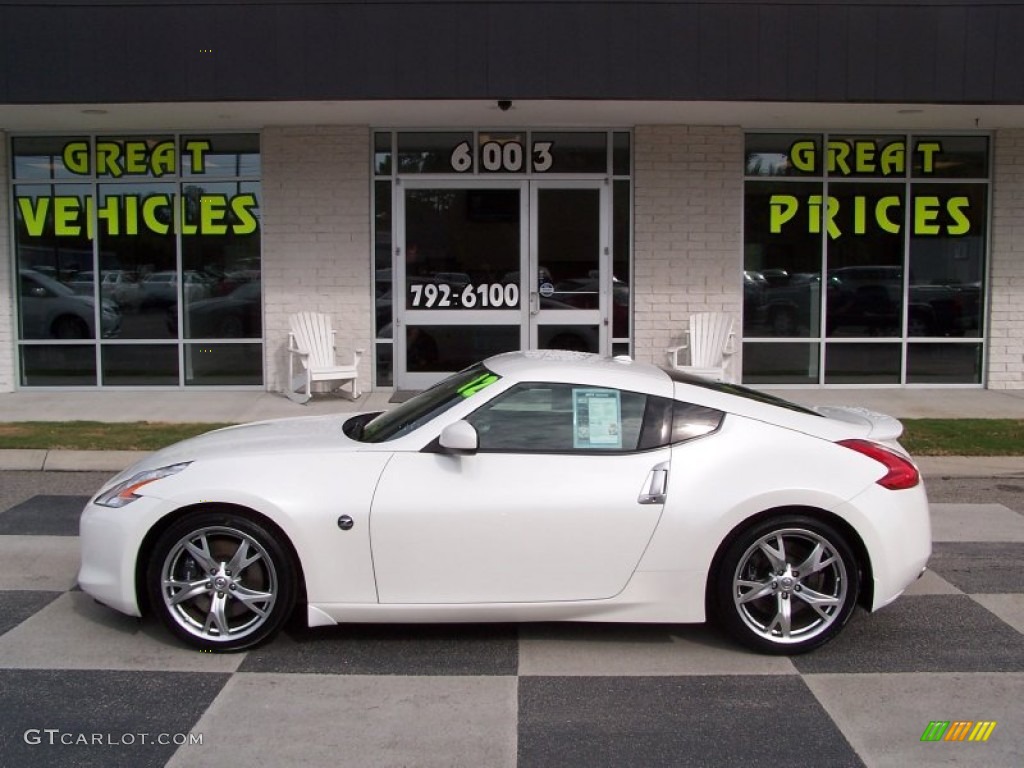 2012 370Z Sport Touring Coupe - Pearl White / Gray photo #1