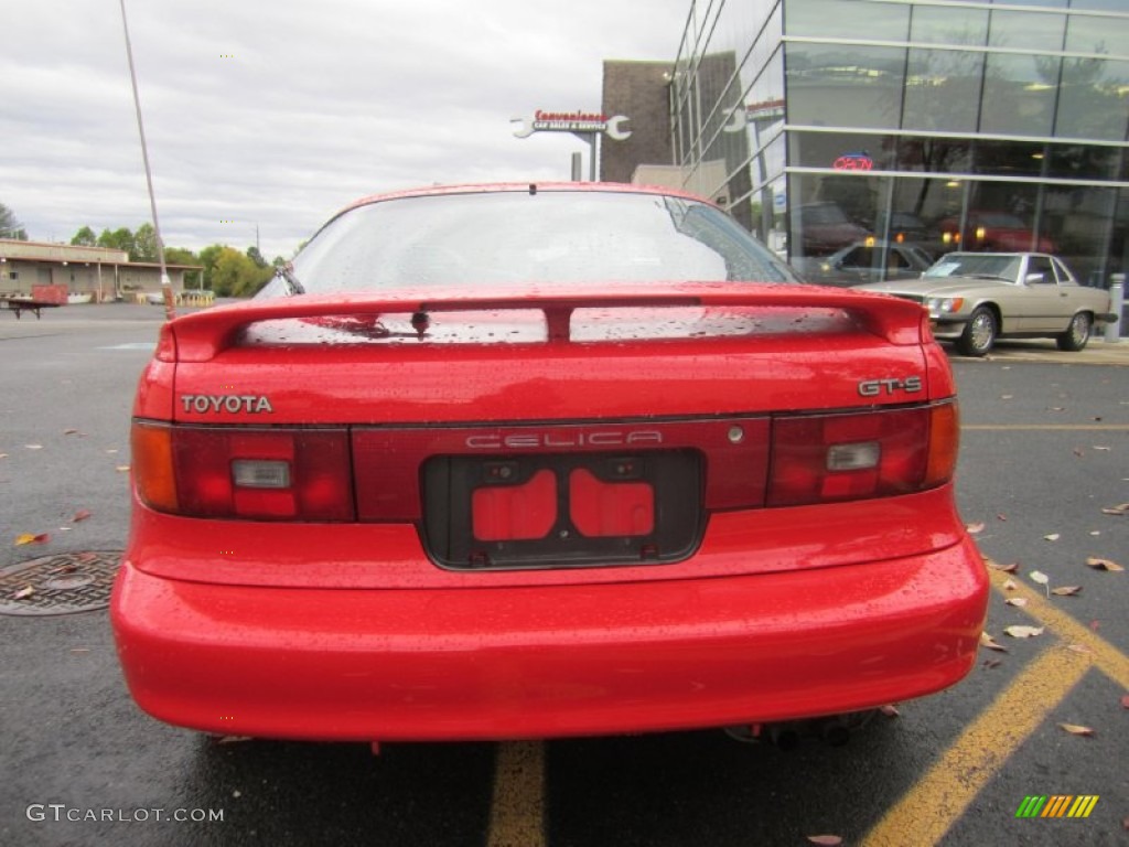 1990 Celica GT-S - Super Red / Gray photo #4