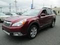 2011 Ruby Red Pearl Subaru Outback 2.5i Limited Wagon  photo #2