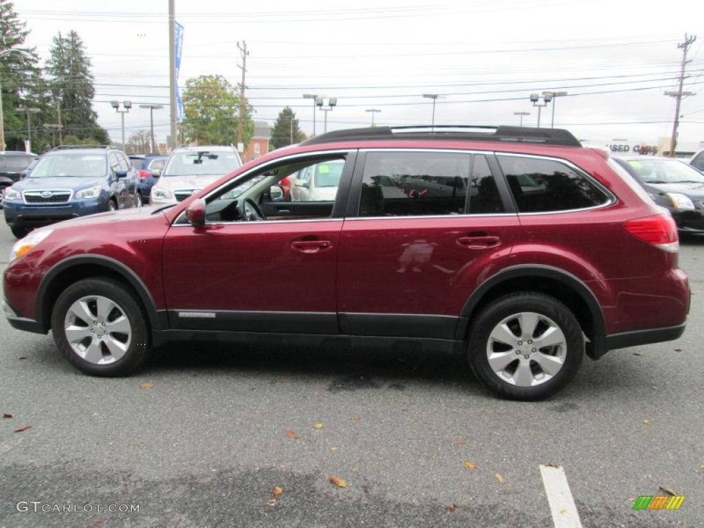 2011 Outback 2.5i Limited Wagon - Ruby Red Pearl / Warm Ivory photo #9