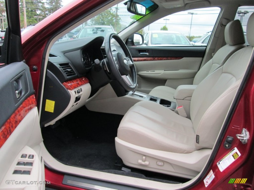 2011 Outback 2.5i Limited Wagon - Ruby Red Pearl / Warm Ivory photo #11
