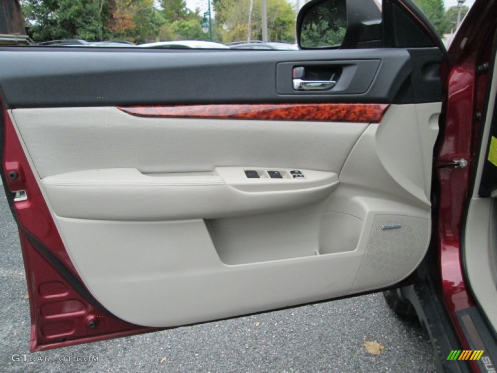 2011 Outback 2.5i Limited Wagon - Ruby Red Pearl / Warm Ivory photo #12