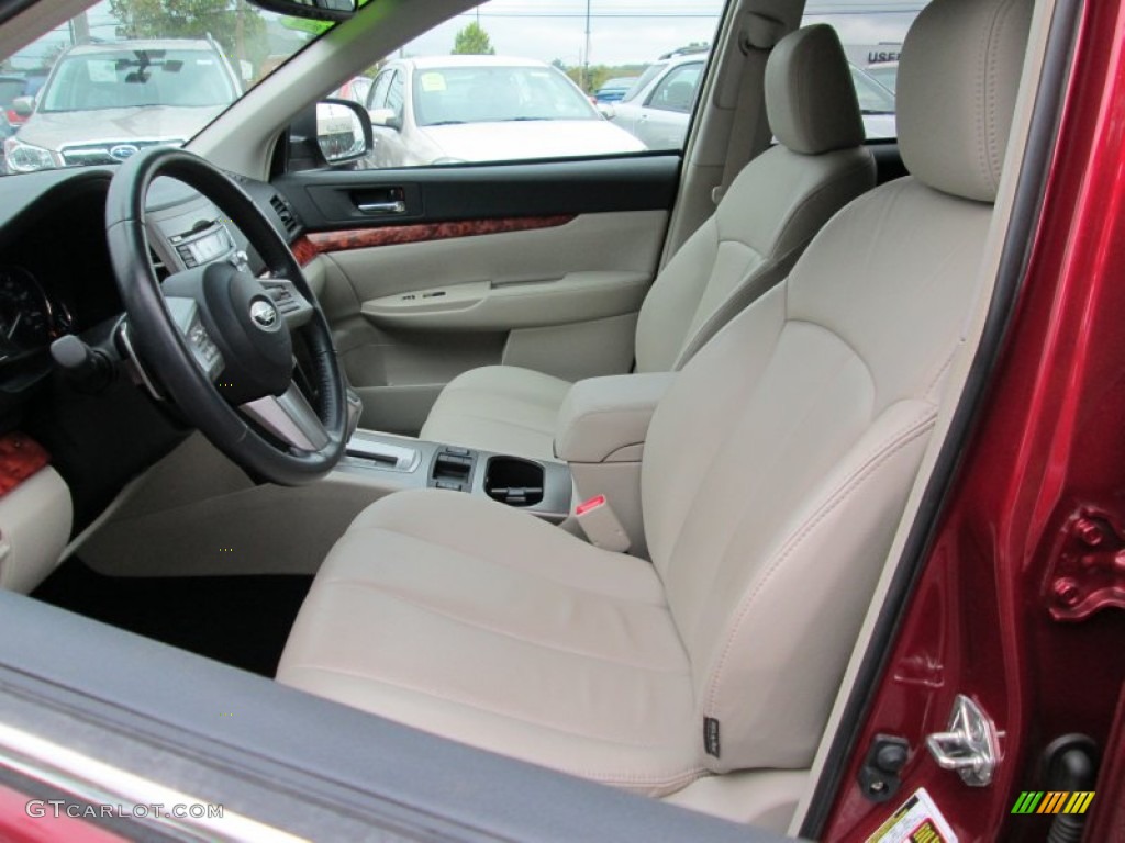2011 Outback 2.5i Limited Wagon - Ruby Red Pearl / Warm Ivory photo #14