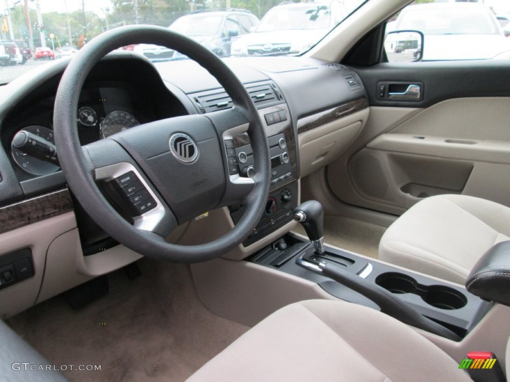Medium Light Stone Interior 2008 Mercury Milan V6 Photo #86541954