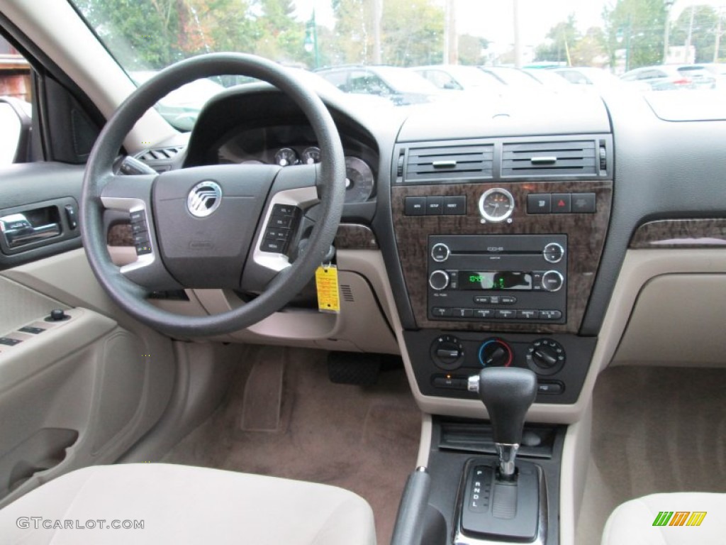 2008 Mercury Milan V6 Medium Light Stone Dashboard Photo #86542098