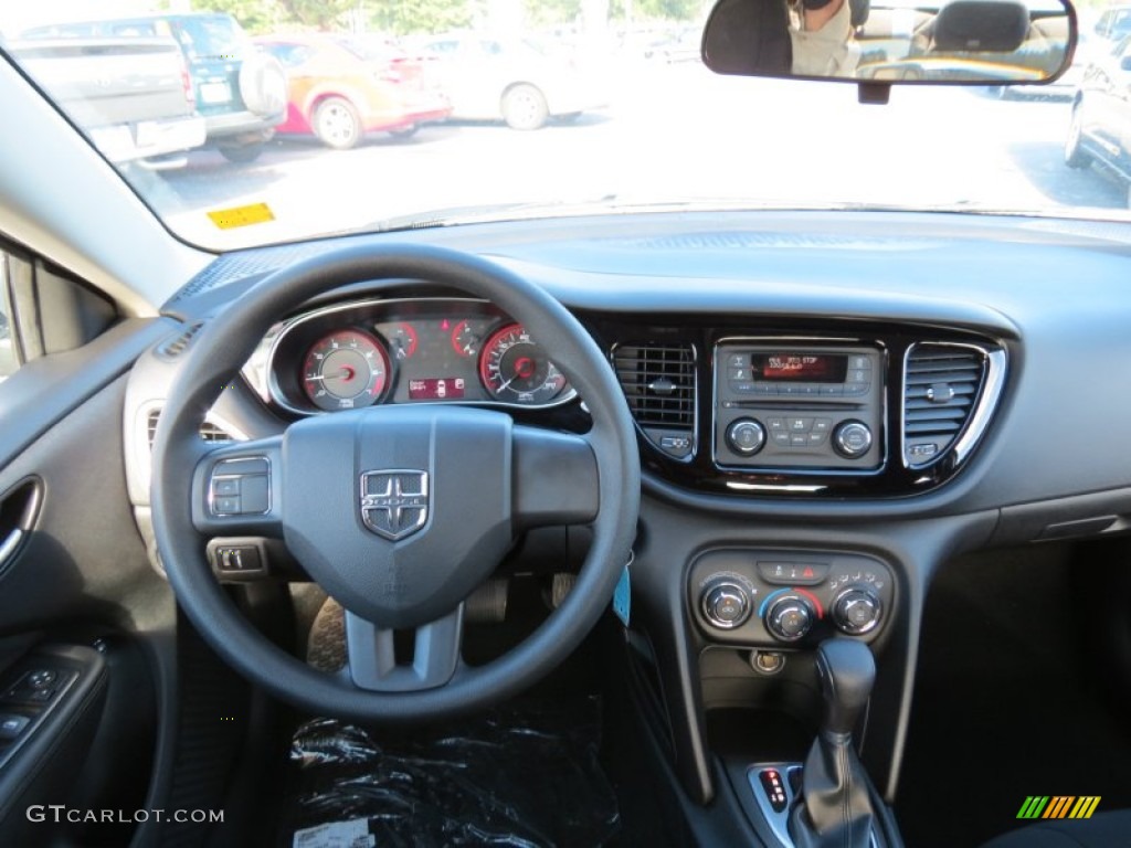 2013 Dart SXT - Bright Silver Metallic / Black photo #8