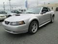 2001 Silver Metallic Ford Mustang GT Convertible  photo #2