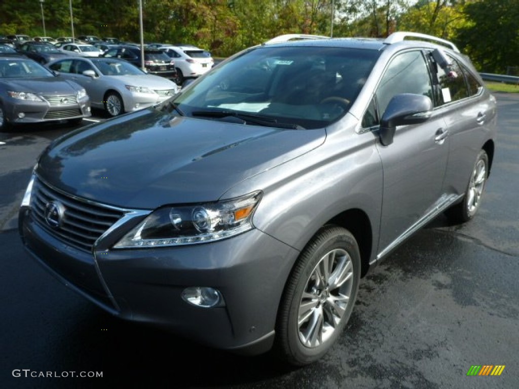 Nebula Gray Pearl 2014 Lexus RX 450h AWD Exterior Photo #86543352