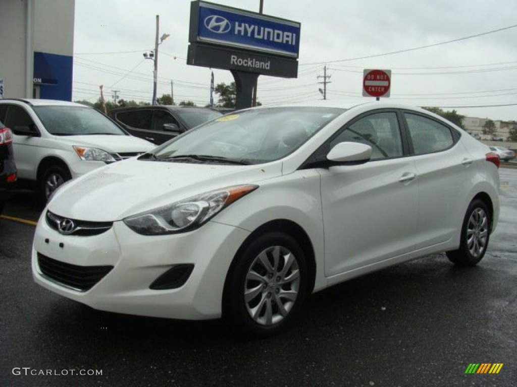 2012 Elantra GLS - Shimmering White / Beige photo #1