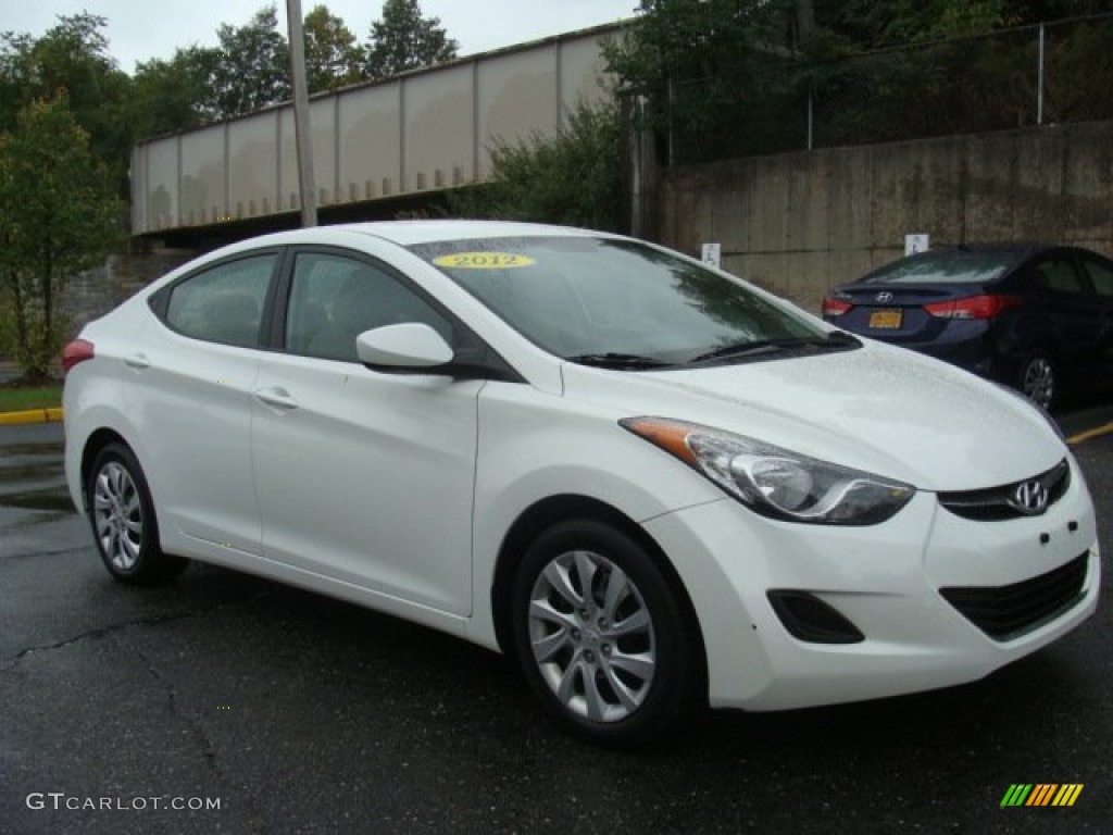 2012 Elantra GLS - Shimmering White / Beige photo #3
