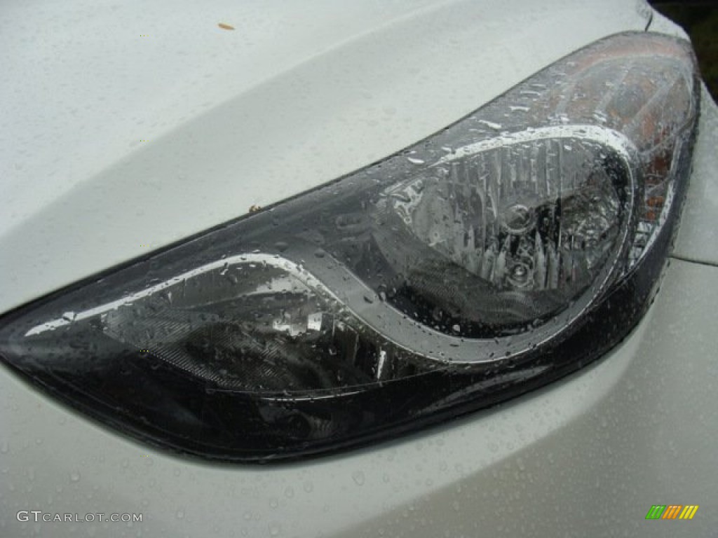 2012 Elantra GLS - Shimmering White / Beige photo #28