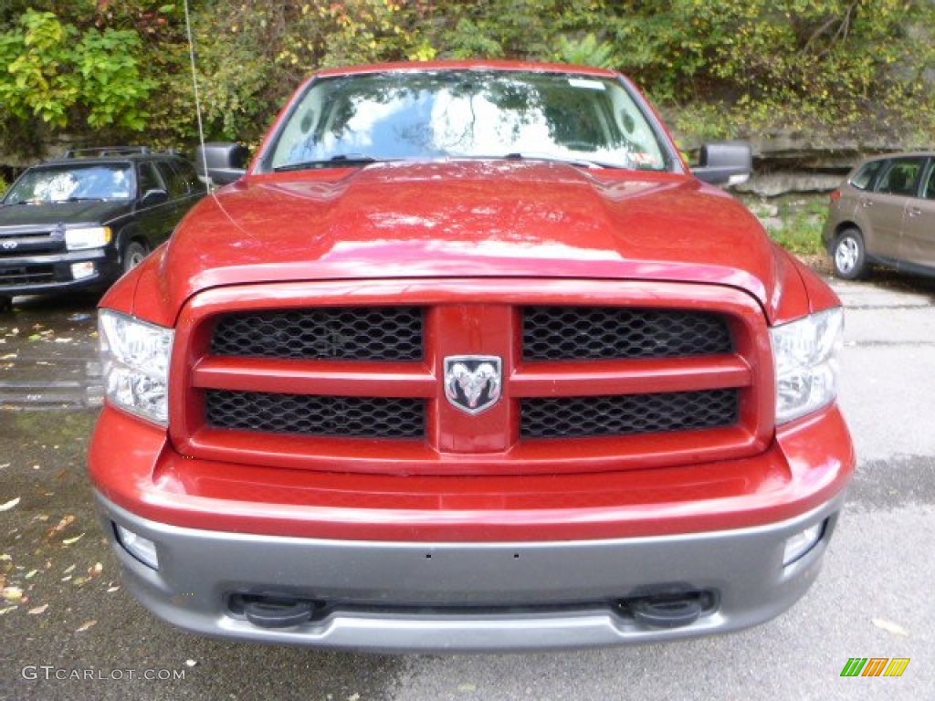 2010 Ram 1500 TRX4 Quad Cab 4x4 - Inferno Red Crystal Pearl / Dark Slate/Medium Graystone photo #7