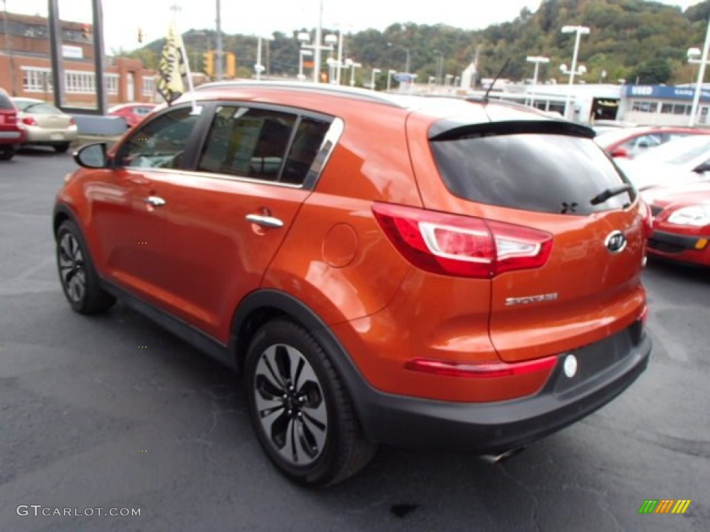 Techno Orange 2011 Kia Sportage SX Exterior Photo #86548068