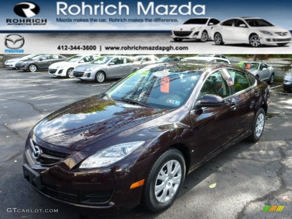 2010 MAZDA6 i Sport Sedan - Black Cherry Metallic / Black photo #1