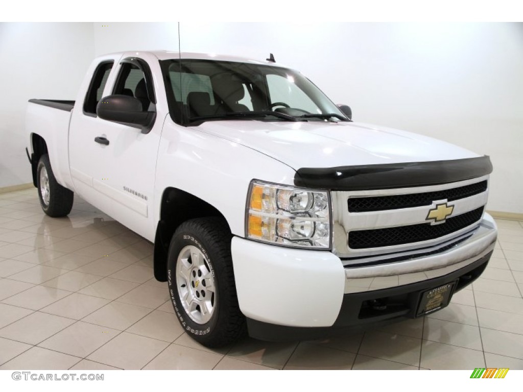 2008 Silverado 1500 LT Extended Cab - Summit White / Ebony photo #1