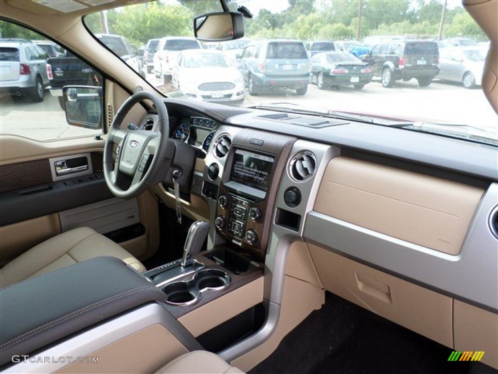 2013 F150 Lariat SuperCrew - Ruby Red Metallic / Adobe photo #12